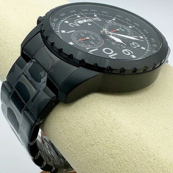 Invicta Specialty Chronograph Black Dial Black Ion-plated Men's Watch Tachymeter - Picture 8 of 9